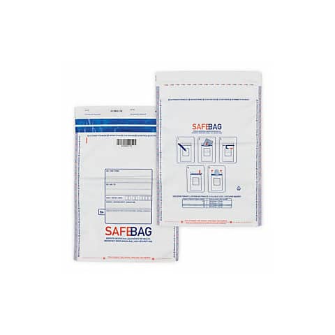Sacchetti di sicurezza bianco conf. 1.000 pz formato interno - 144x240+40 mm Safe Bag K70 - 68281